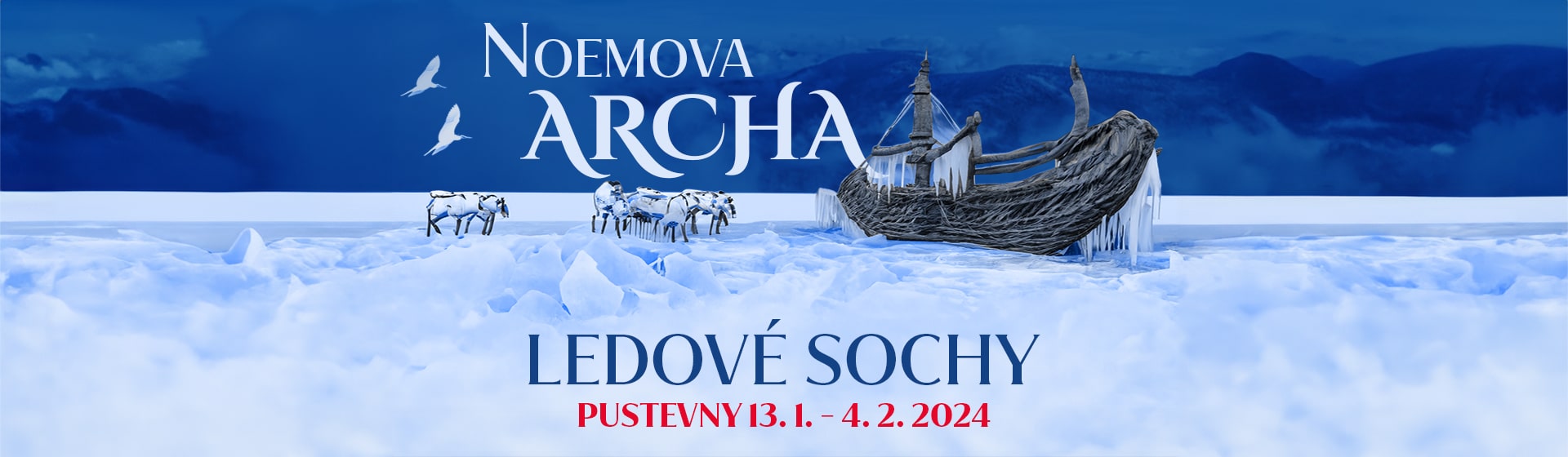 Ledové sochy 2024 - Noemova archa